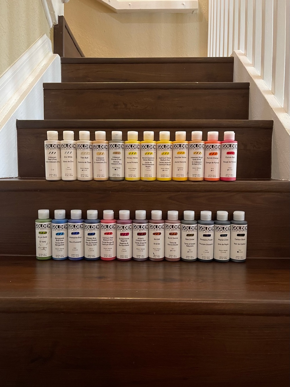 Golden Fluid Acrylics Paint Bundle #8 - Sculpt (25 Colors/Bottles)
